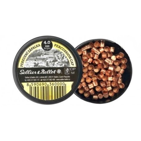 AMORCE SELLIER & BELLOT POUDRE NOIRE 4.0 X100