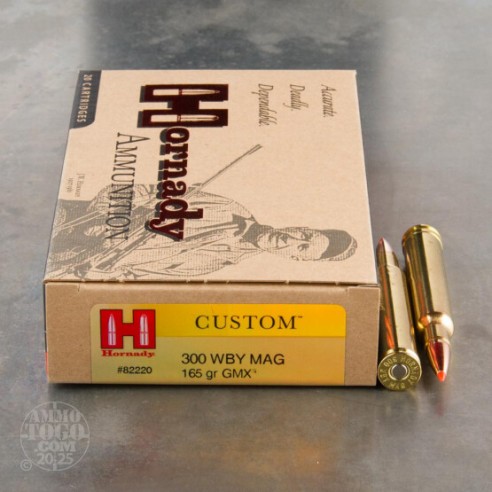Cartouche HORNADY calibre 300 WEATHERBY MAG...