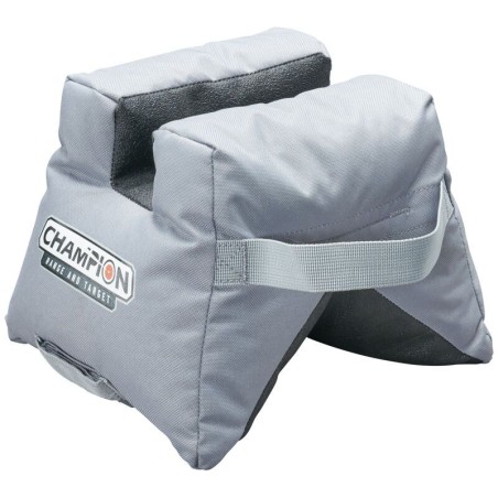 SAC DE TIR  GRIS CHAMPION CYLINDRIQUE GRIP AVANT EN V