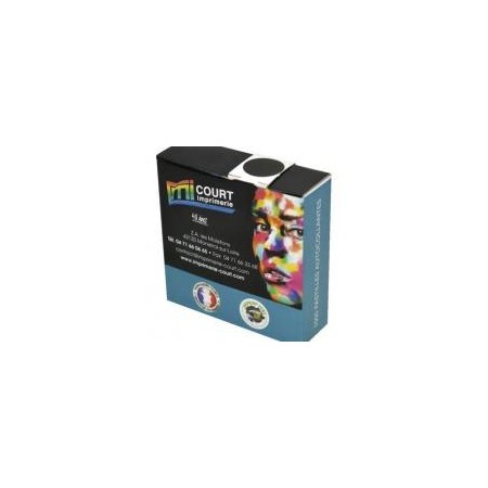 PASTILLES AUTO COLLANTE PM NOIRE DIAM 19mm x1000