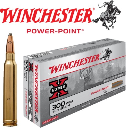 CARTOUCHES WINCHESTER 300WSM 180GR P.P /20