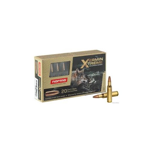 Cartouche norma calibre 222rem vermin Xtreme...