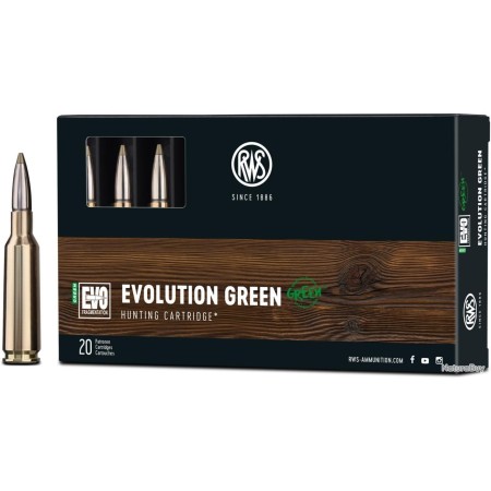 Cartouche RWS 7X64 EVOLUTION GREEN 8.2g 127grs x20