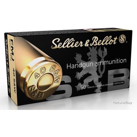 Cartouche Sellier & Bellot calibre 40 S&W FMJ 180grs...