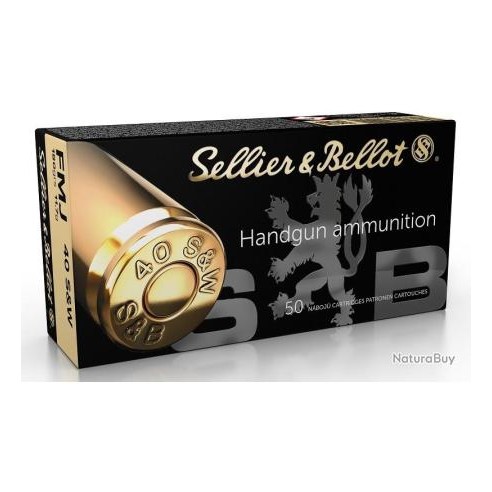 Cartouche Sellier & Bellot calibre 40 S&W FMJ...
