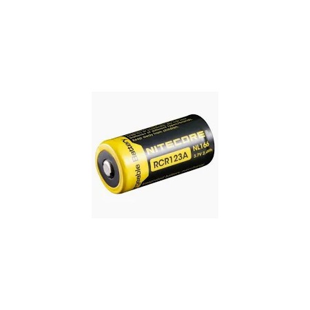 Pile Nitecore LI-iON 650MAH RCR123A NL166 3.7v