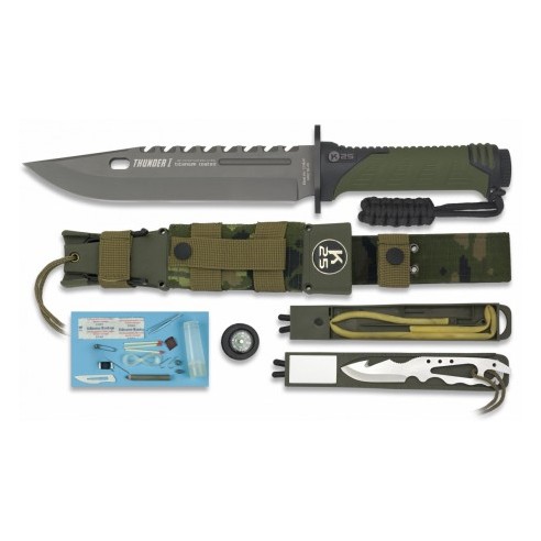 Couteau K25 thunder I camo espagnol 19.8cm