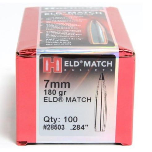 Ogives Hornady 7mm 180grs Eld Match 28503* x100