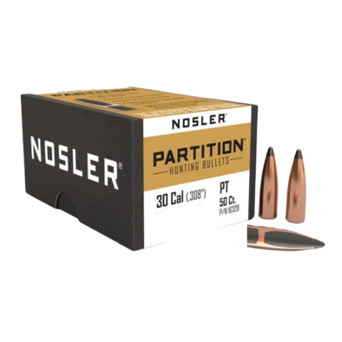 Ogives Nosler partition Calibre 30 180grs 11.7g...