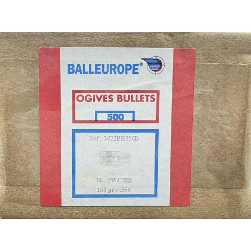 Ogives Balleurope cal 38 swc/bb 158grs dim356 x500