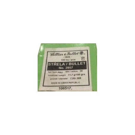 Ogives Sellier & Bellot calibre 30 180grs x100
