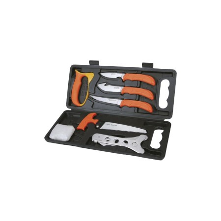 Ensemble d'équarrissage huit pieces outdoor edge wild pak