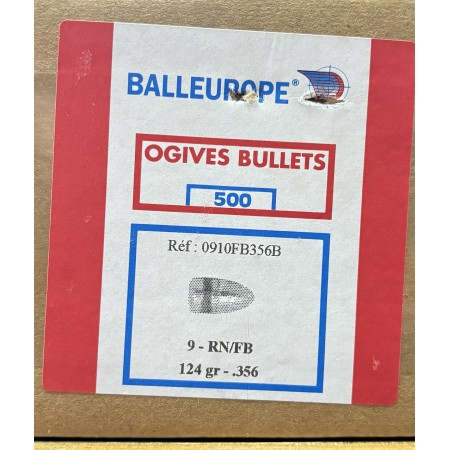 OGIVES BALLEUROPE 9MM RN-FB Diam.356 124GR x500
