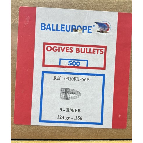 OGIVES BALLEUROPE 9MM RN-FB Diam.356 124GR x500