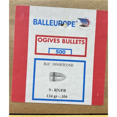 OGIVES BALLEUROPE 9MM RN-FB Diam.356 124GR x500