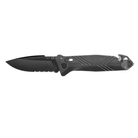 Couteau TB outdoor CAC serration Manche PA6 FV noir