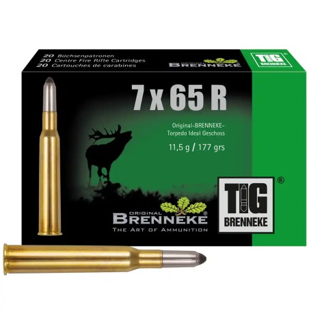 CARTOUCHES TIG BRENNEKE 7 X 65 R 11.5G 177grs x20