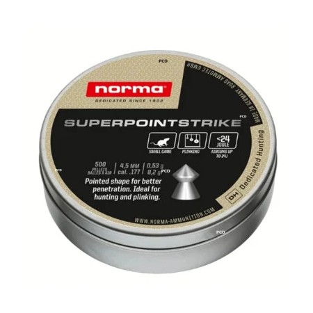 Plomb NORMA S-POINT STRIKE 4.5MM 0.53g x500