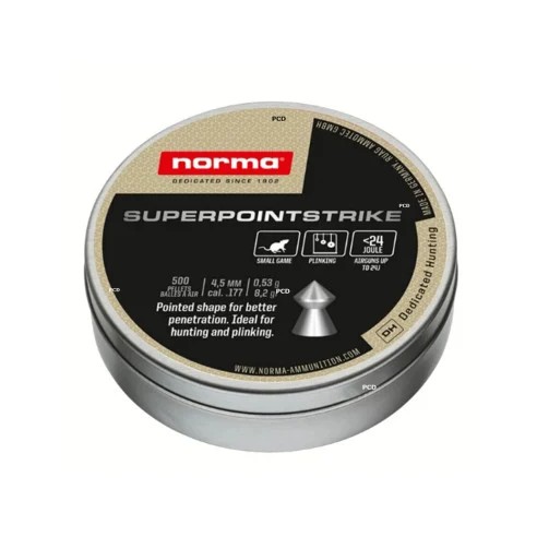 Plomb NORMA S-POINT STRIKE 4.5MM 0.53g x500