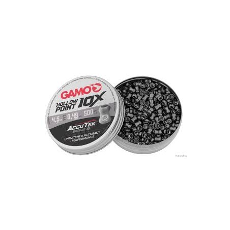 Plomb GAMO ACCUTEK HOLLOW POINT 10X 4.5MM x500
