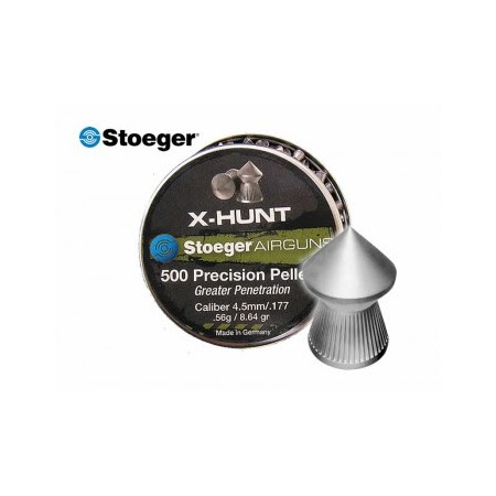 Plomb STOEGER X-HUNT 4.5MM POINTUS 0.56GR x500