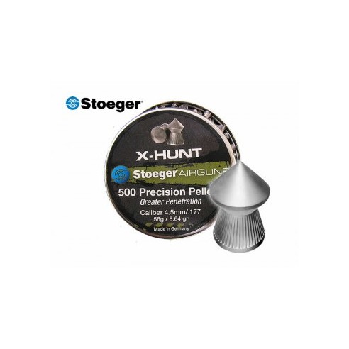 Plomb STOEGER X-HUNT 4.5MM POINTUS 0.56GR x500