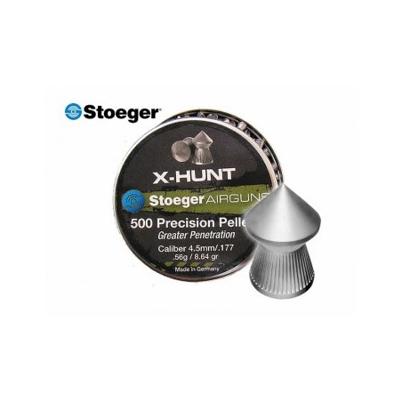 Plomb STOEGER X-HUNT 4.5MM POINTUS 0.56GR x500