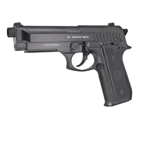 PISTOLET BORNER 92m metal CAL/4.5MM CO2