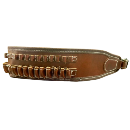 Cartouchière cuir marron januel (20 balles)