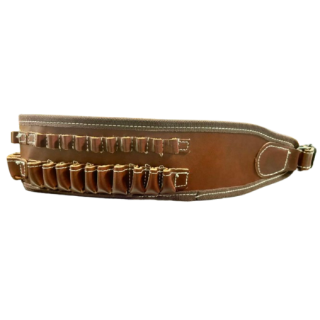 Cartouchière cuir marron januel (20 balles)