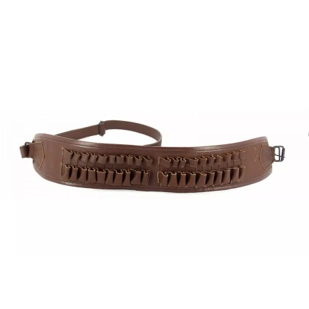 Cartouchière cuir foncé marron januel (20 balles)
