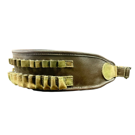 Cartouchière Cuir grande chasse commando (20 balles)