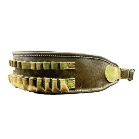 Cartouchière Cuir grande chasse commando (20 balles)