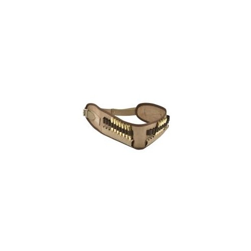 Cartouchière grande chasse croute de cuir (20...