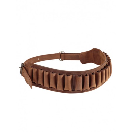 Cartouchière SHOOT HUNTING CUIR marron (20 cartouches)