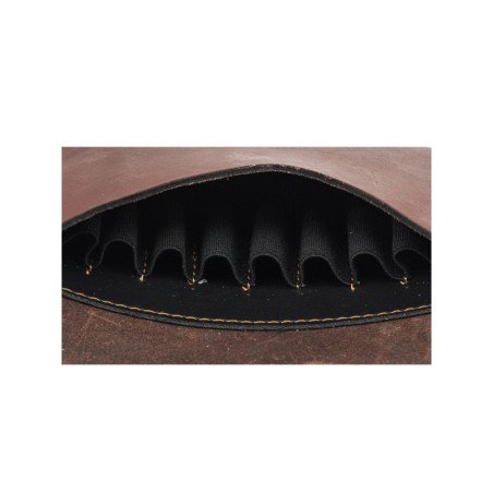 Pochette cuir gras marron - Country Sellerie x10 balles
