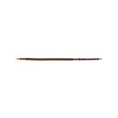 Bretelle fusil cuir 25mm + mousqueton
