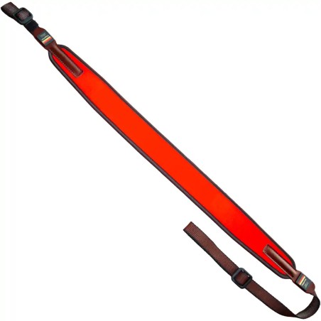 Bretelle nighelo néoprène orange pour fusil