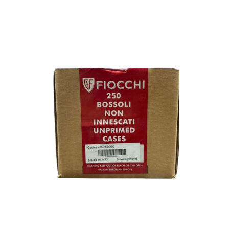 Douilles FIOCCHI calibre 6.35 Browning (inerte) x250
