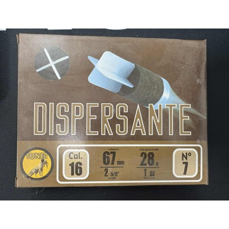 CARTOUCHES TUNET calibre 16/67 28g DISPERSANTE n°7 x10