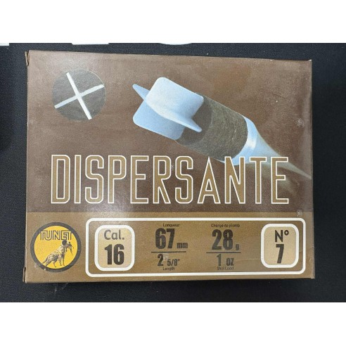 CARTOUCHES TUNET calibre 16/67 28g DISPERSANTE...