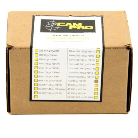 Ogives CAM PRO calibre 44 FCP-TC 240gr x500