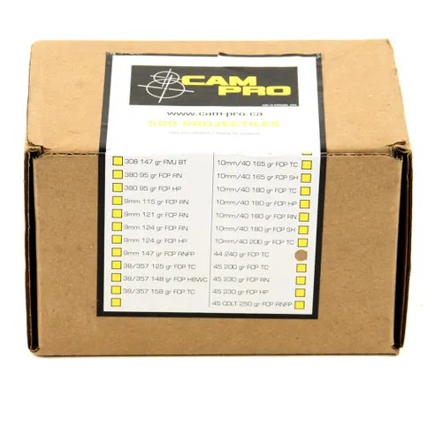 Ogives CAM PRO calibre 44 FCP-TC 240gr x500