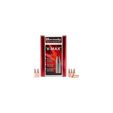 Ogives HORNADY calibre 243 87gr V-MAX x100