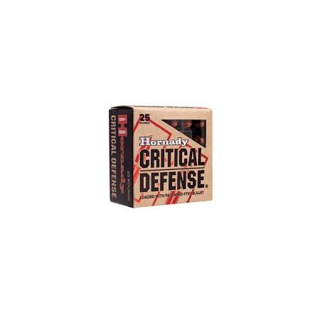 Cartouches HORNADY calibre 357 MAG critical défense 125gr...