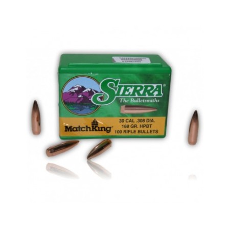 Ogives SIERRA 30 CAL .308 DIA 168GR. HPBT ref2200 x100