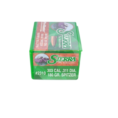 Ogives SIERRA calibre 303 311 diam 7.7mm 180gr SPITZER x100