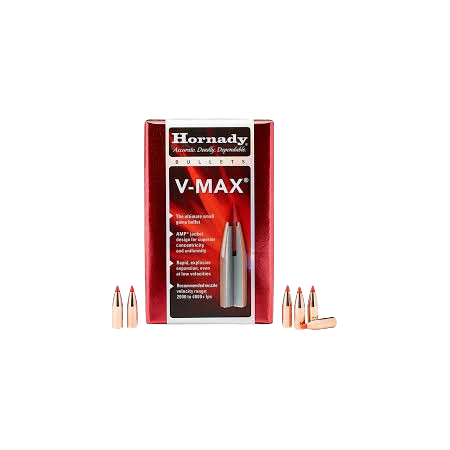 Ogives HORNADY 22 cal 55gr V-MAX x100