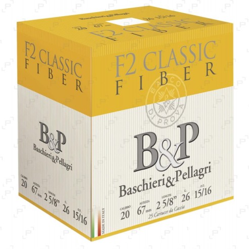 CARTOUCHE B&P f2 classic fiber calibre 20/67mm...