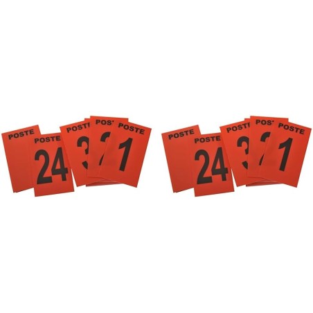 Jeu 24 cartes de poste rouge + 3 neutre